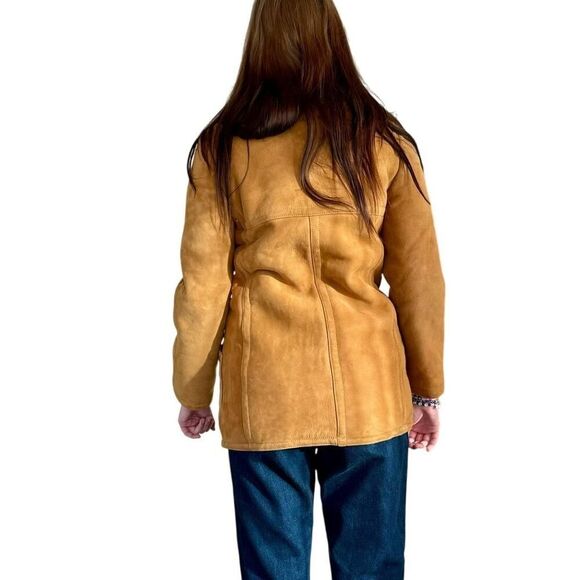 Vintage Shearling Double Breasted Coat - Picture 4 of 7